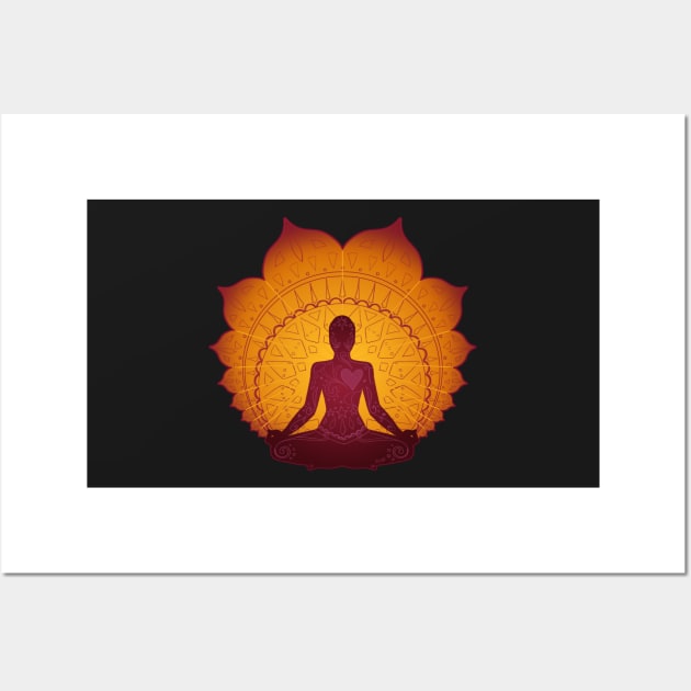 Yoga addiction shirt Wall Art by Tee Shop